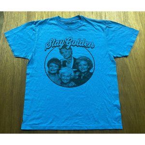 The Golden Girls Stay Golden Blue Graphic Crew Neck Tee Medium